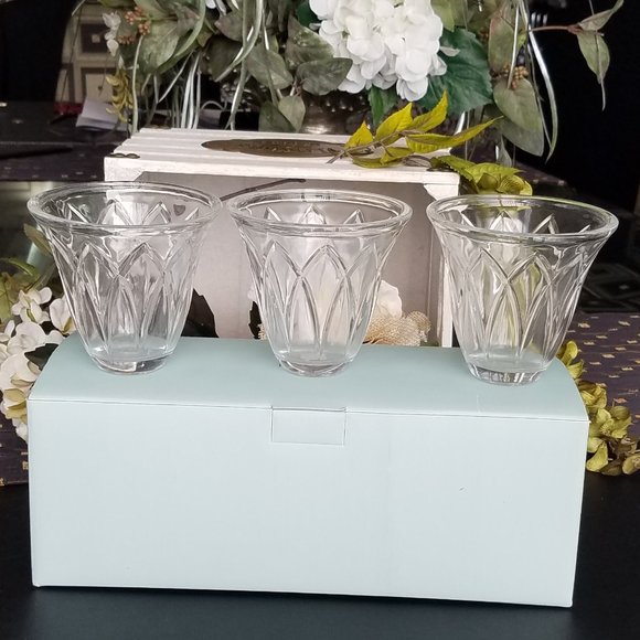 Partylite Classic Creations Faceted Votive Holders